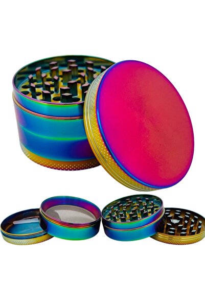 EFOTECH GRINDER 4 Kat Herbal Baharat Öğütücü Parçalayıcı Paslanmaz Çelik Mıkn...