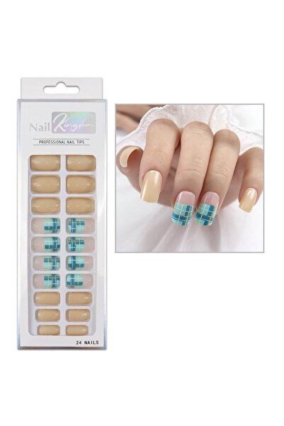 Nail Master 24'lü Desenli Takma Tırnak Seti Zararsız Yapıştırıcı