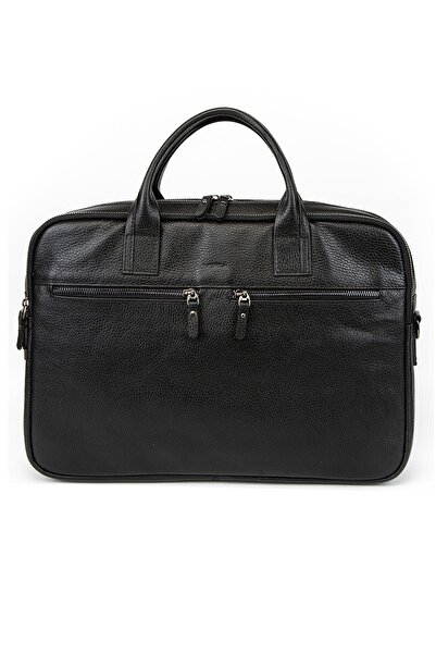 Sevinç Çanta Genuine Leather Black 15.6 Inch Laptop & Briefcase