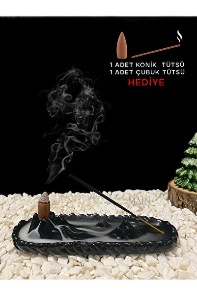 Main Collectibles Himalaya Dağ Temalı Geri Akış Tütsülük Çubuk Tütsü Uyumlu S...