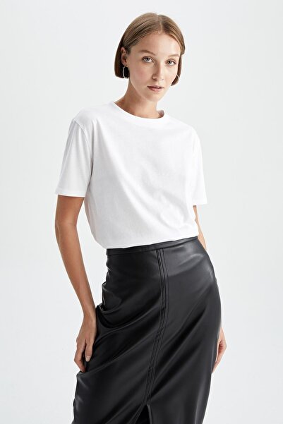 DeFacto Regular Fit Bisiklet Yaka Kısa Kollu Tişört