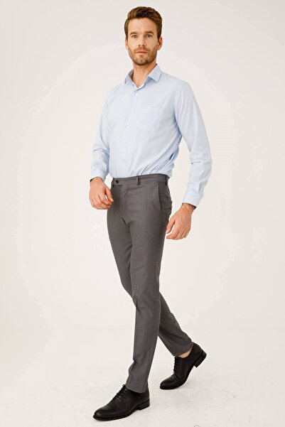 İgs Erkek Duman Gri Dar Kalıp Pantolon
