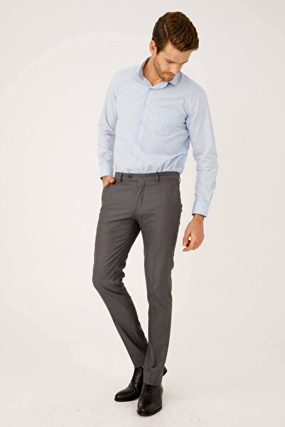 İgs Erkek Duman Gri Dar Kalıp Pantolon