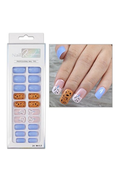 Nail Master 24'lü Desenli Takma Tırnak Seti Zararsız Yapıştırıcı