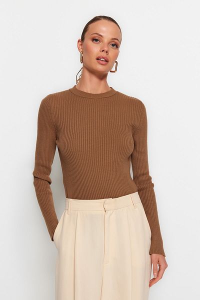 Trendyol Collection Hnědokamenný pletený svetr Double Pack TWOAW22KZ1766