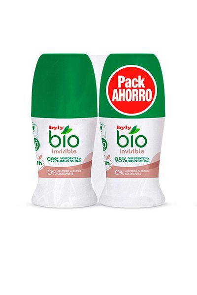 Byly Bio Natural 0% Unsichtbare Deo Roll-on Lotion 2 X Byly 50 ml