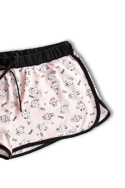 HNX Pantaloni scurti mini pentru femei cu modele din bumbac