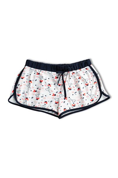 HNX Pantaloni scurti mini pentru femei cu modele din bumbac