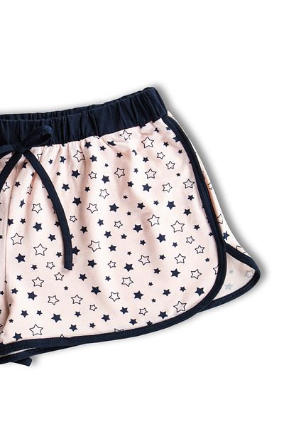 HNX Pantaloni scurti mini pentru femei cu modele din bumbac