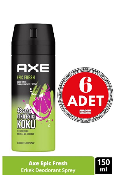 Axe Erkek Deodorant & Bodyspray Epic Fresh 48 Saat Etkileyici Koku 150 ML (6 ...