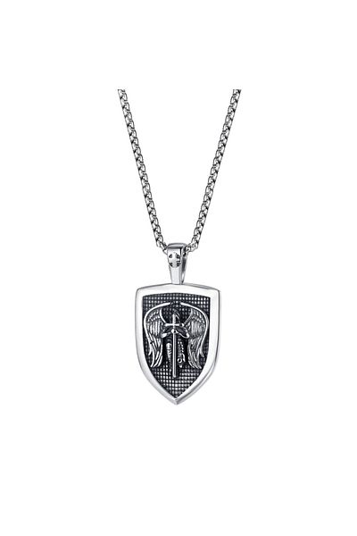 Lee Cooper Lc.n.01326.330 55 Cm Steel Men's Necklace