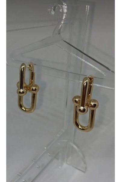 PANCO SHOP ACCESSORIES JEWELRY Kararmaz Şık Gold Marka Küpe ( Hediye Paketli Gönderilir )