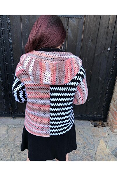 24TH DESIGN - El Örgüsü Mevsimlik Kısa Tasarım Ceket