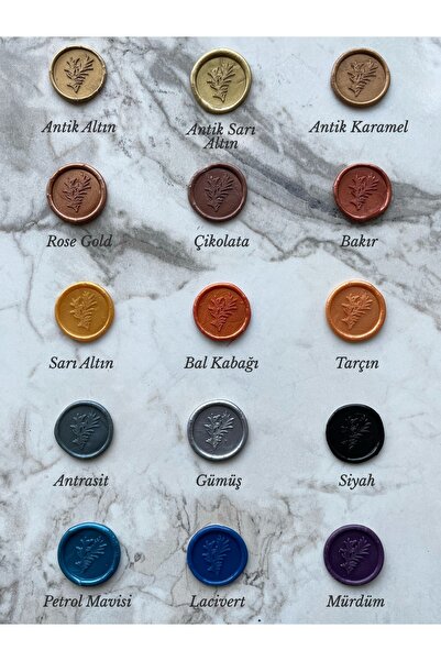 İzMühür Ancient Gold Wax Seal (12 Sticks)