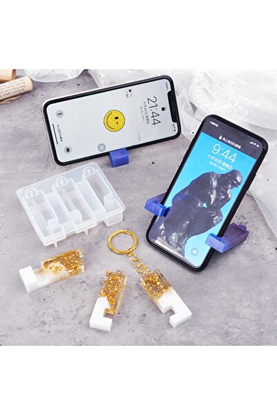 Getshop Alışveriş Pazarı Epoksi Çoklu Telefon Tutucu Standı Silikon Kalıbı