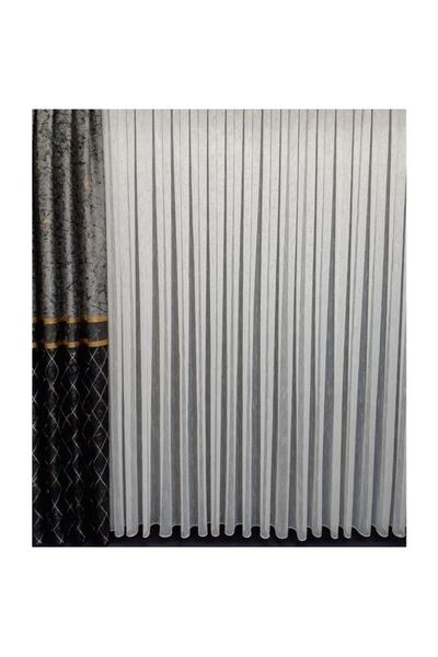 Köseoğlu Perde Şantuk Düz Tül Keten Zemin 1.sınıf Sık Pile