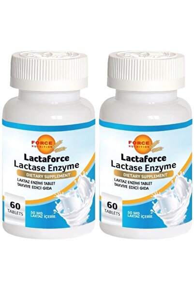Force Nutrition لاكتا فورس - 2x60 قرص إنزيم لاكتاز، إنزيم لاكتاز