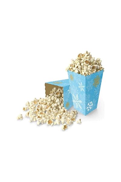 booddie Blue Popcorn Box - Christmas and Birthday 8-Piece Decoration Snowflake