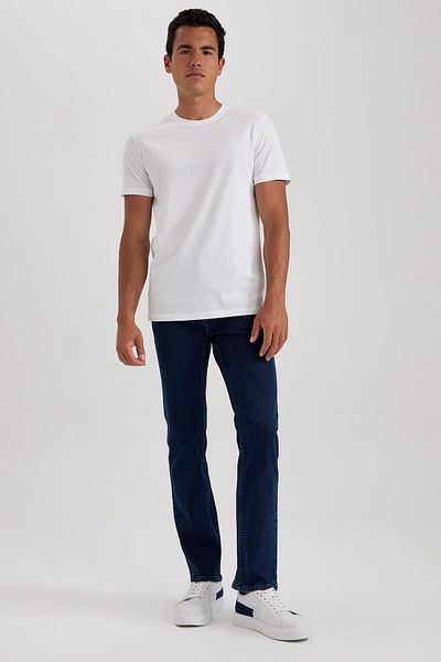 DeFacto Κοντομάνικο T-shirt A4002ax23hs με λεπτή λαιμόκοψη