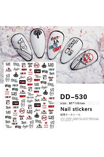 Vıola Project Tırnak Süsleme Sticker, Nail Art Tırnak Dövmesi,-TIrnak Sanat D...