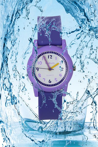 sezerekspres Children's Wristwatch Waterproof RHODIUM ANALAOG (2209) (PURPLE-LILA)