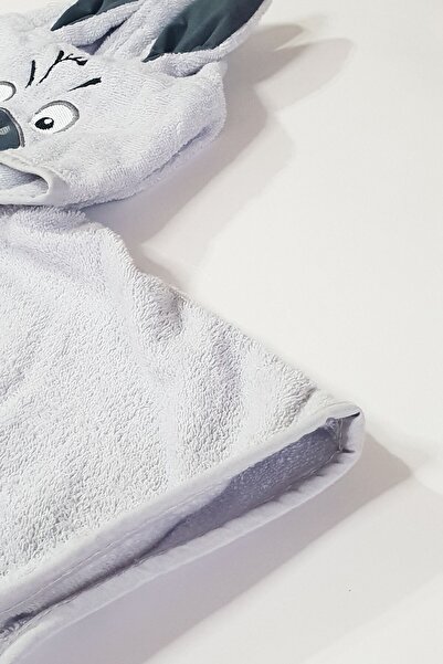 COTENCONCEPT Children's Cotton Poncho with Ear Appliques