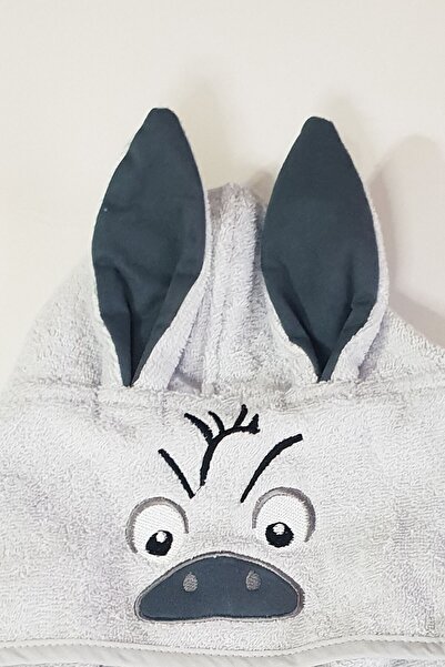 COTENCONCEPT Children's Cotton Poncho with Ear Appliques