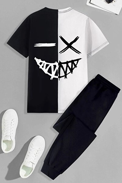 Machetta Dječji kombinezon sa crtežom lica Štampano - donji i gornji deo