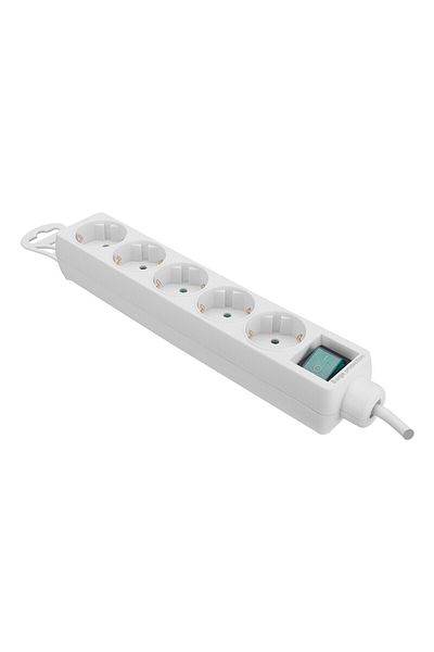 S-LINK Spg-F05 1.5 Meter 306 Joule Euro Socket 3G1.0Mm Full Copper 5 Li Current Protected White Socket Multiplexer