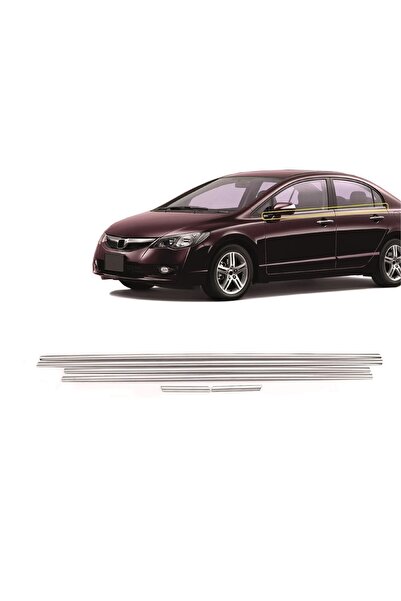 S Dizayn Honda Civic Fd6 Çıta Cam Sıyırıcı Fitil Krom 6 Parça 2006-2012