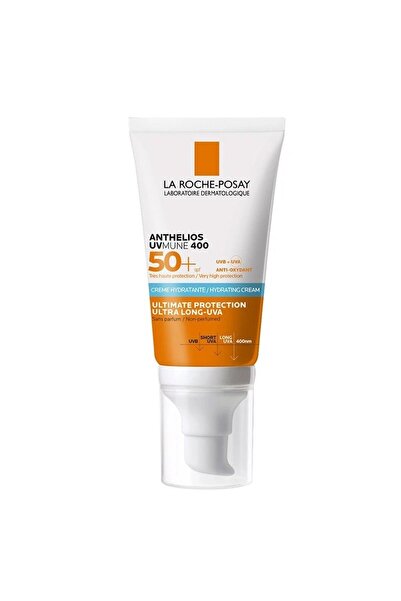 La Roche Posay Anthelios Hydrating Cream - SPF50+ Renksiz Nemlendirici Yüz Güneş Koruyucu Krem 50ml Hassas Ciltler