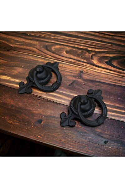 Dizaynhouse Ντουλάπα με λαβή μαύρου δακτυλίου και λαβή συρταριού