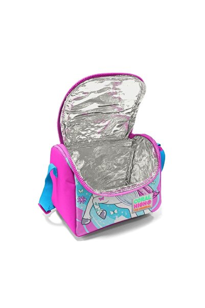 Coral High Set de ghiozdane de școală cu model de unicorn, albastru, roz neon, 3 piese - SET0123911