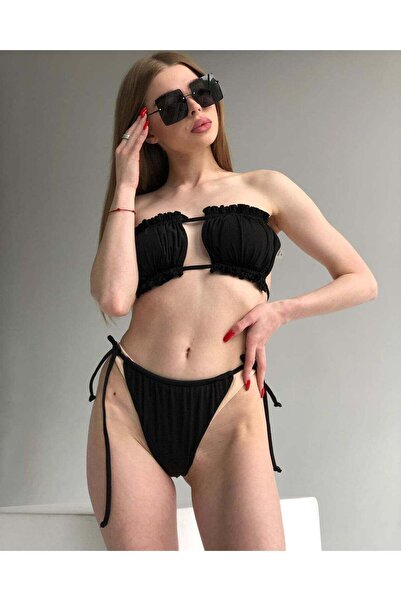 BF Bikini Fashion Γυναικείο καλοκαιρινό σετ μπικίνι με κορδόνια