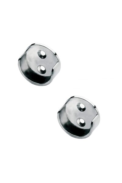 EYM 2 Adet Nobel Gökçe Dolap Askı Borusu Flanşı Krom