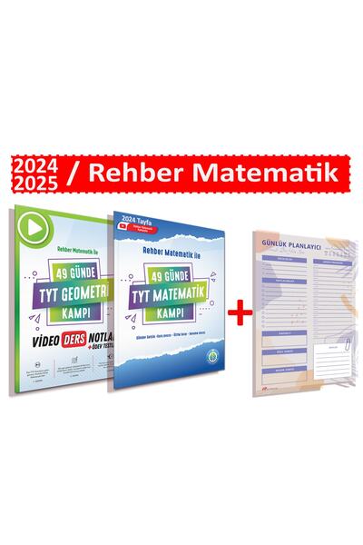 REHBER MATEMATİK YAYINLARI 2024 TYT 49 Günde TYT Matematik Kampı - Geometri V...