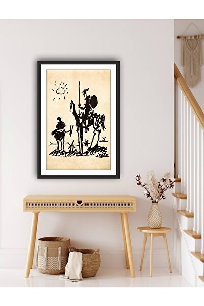 beedene Picasso Don Quixote Çerçeveli Tablo