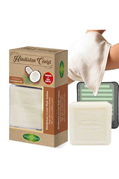 Phytoflora Hindistan Cevizi Özlü Sabun 125 gr (Kese ve Sabunluk Hediyeli)