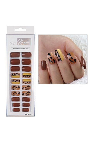 Nail Master 24'lü Desenli Takma Tırnak Seti Zararsız Yapıştırıcı