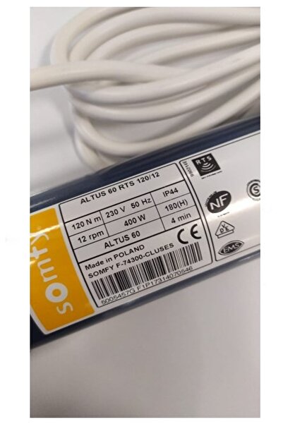 Somfy GİYOTİN MOTORU SOMFY ALTUS 60 RTS 120NM -12 ALICILI MOTOR