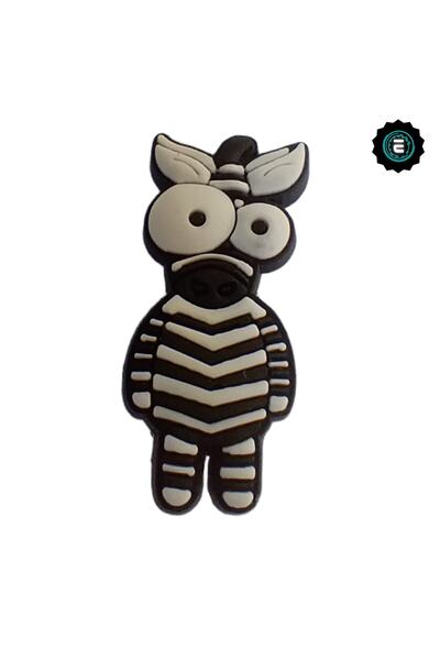 Crocs Terlik Süsü /kalemlik Süsü/bileklik Süsü/anahtarlık Süsü/terlik Takıları-patlak Göz Zebra