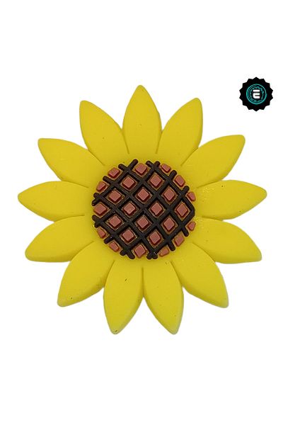 Crocs Slipper Ornament/pen holder Ornament/bracelet Ornament/keychain Ornament/slipper Jewelry-sunflower