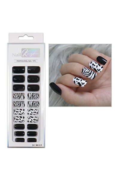 Nail Master 24'lü Desenli Takma Tırnak Seti Zararsız Yapıştırıcı