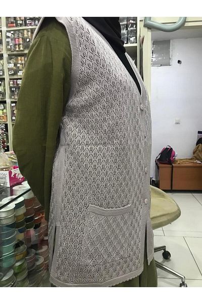 MASAL TUHAFİYE MOTHER'S VEST MERSERIZED OPEN POWDER SIZE XL