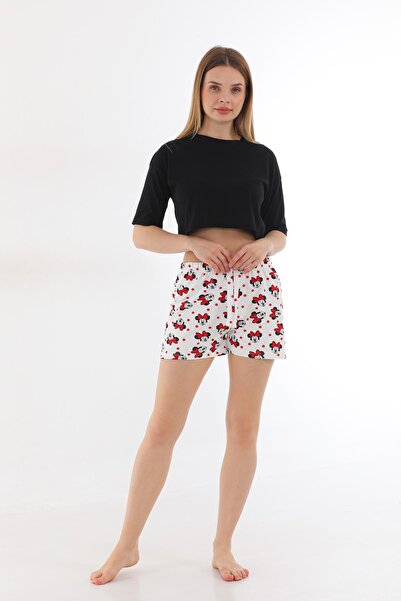 Arvin Women's Combed Cotton Character Printed Shorts pajamas