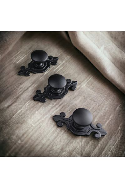 Dizaynhouse Dulap cu design special negru mat și mâner pentru sertar
