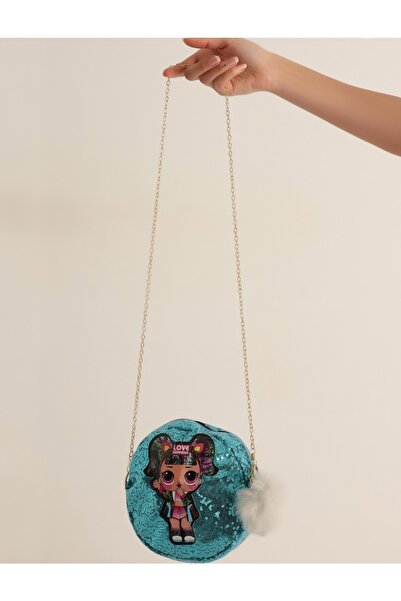 HOBİLAYFSANAT Pullu Işıklı kız çocuk çapraz çanta