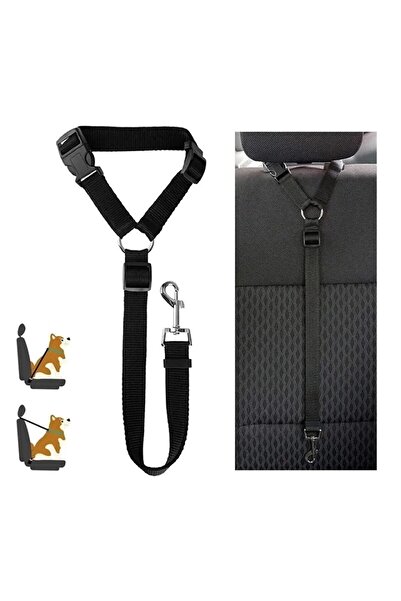 DUDAKTAN KALBE Kaçış önleyici Kedi Ve Köpek Araç Emniyet Kemeri Tasması Ayarlanabilir tasma