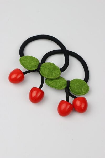 hbtasarim Rubber Buckle Cherry 2 Pieces Rubber Buckle