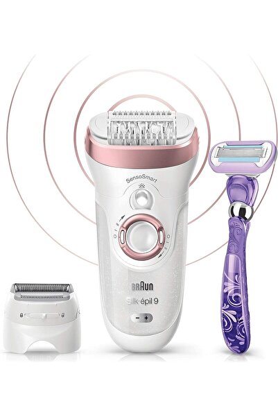 Genel Markalar Silk Epil 9 9870 SensoSmart Islak Ve Kuru Kablosuz Epilasyon C...